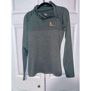 Colosseum Women's Miami Hurricanes Quarter-Zip Pullover Jacket Size S